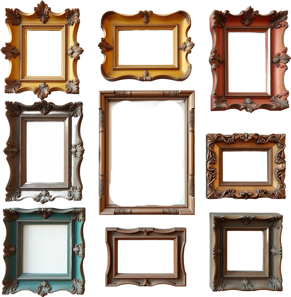 Collection of Ornate Picture Frames